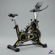 Bicicleta Ergometrica Spinning Fitness 120kg Com Monitor Para Casa Academia