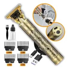 Máquina De Cortar Cabelo e Barba Masculina Recarregável Elétrico Profissional