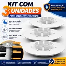 Anti‑Infiltração Para Ralos 2 em 1 DN100/DN150 Redondo - ELIMINE INFILTRAÇÕES E MAUS ODORES COM MÁXIMA VEDAÇÃO