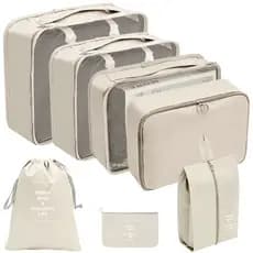 Kit 7 Pecas Bolsa Organizadoras Para Mala Roupas Bagagem Viagem 99P