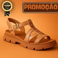 Sandália Feminina Tratorada Estilo Urbano Confortável Casual para o Dia a Dia - Live