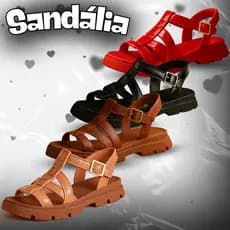 Sandália Feminina Tratorada Casual Conforto e Estilo para o Dia a Dia 2026 - Live