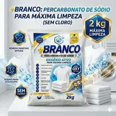 Percarbonato De Sódio Alvejante Sem Cloro Tira Manchas 100% Puro. Limpeza, Clareador e Desinfecção.