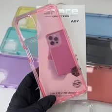 Capa Silicone Para Samsung A07 Space 3 Colorida Kit Capa + Pelicula Vidro 3D  ou Só 1 Capinha