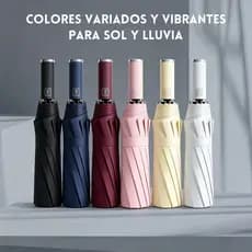 Automatic Umbrella Large Sun Protection Blackout Reinforced Folding 10 Ribs Immediate Shipping Colorful