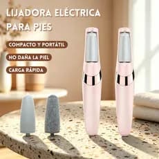 Lixador de Pé Elétrico com Esfoliador - Remove Calos e Peles Mortas