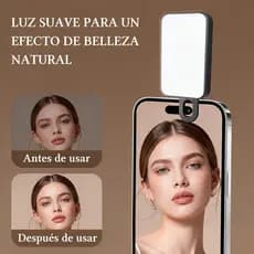 Luz de Preenchimento LED para Selfie e Videoconferência – Iluminação Profissional Clip-on