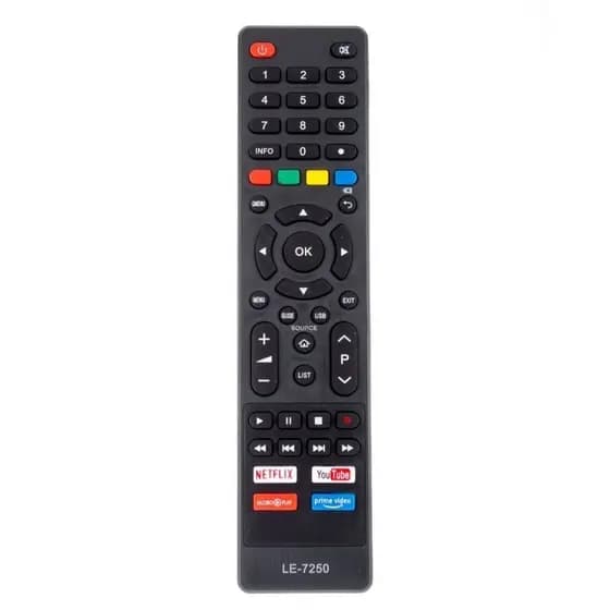 Controle Remoto Compatível com TV Philco Universal 4k Smart Netflix / Youtube / Globplay LE-7250