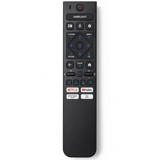 Controle Remoto Compatível com Smart TV Philips Ambilight 4K LED 50PUG7019 sem comando de Voz