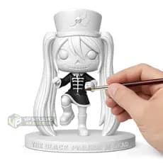 Boneca Hatsune Miku My Chemical Romance - Para Pintar