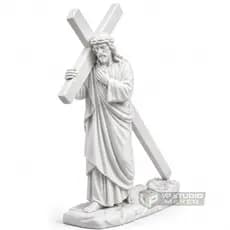 Imagem Jesus Carregando A Cruz 15cm Decoração Religiosa