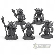 Kit Goblins Rpg De Mesa 5 Miniaturas Detalhadas D&d