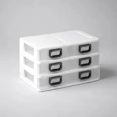 Gaveteiro Organizador De Mesa Micro Porta Tudo 6 Gavetas Branco
