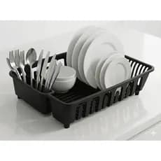 Escorredor de Pratos Compacto 12 Pratos Porta Talheres Porta Copos Plastico Cozinha Organizada