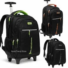 Mochila com Rodinhas Escolar 45cm Grande Impermeável Alta Qualidade