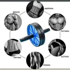 Rolo De Exercícios Abdominais Roda Exercícios Academia Em Casa Fortalecimento