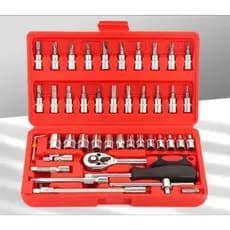 Estojo Kit Maleta com Caixa Jogo Ferramentas Completa e 46Cps