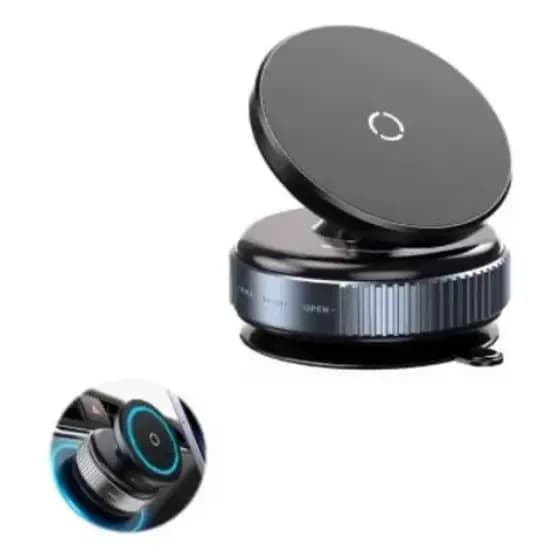 Suporte Magnético Mecânico De Sucção Para Telefone Carro Design Dobrável 360 ° A Vácuo Ajustável