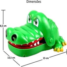 Jacaré Brinquedo Maluco Que Morde Jogo Aperta Os Dentes Cor