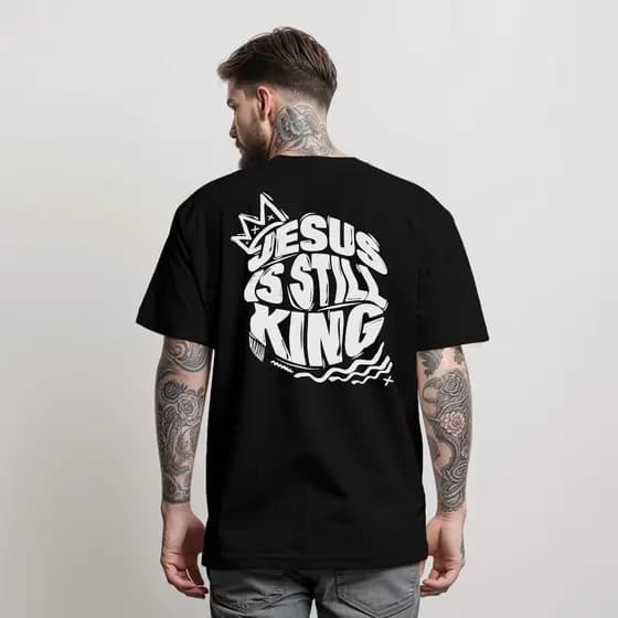 Camiseta Jesus is still king  Masculina Camisa Manfinity Street Wear