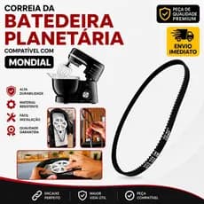 Correia Borracha Batedeira Planetária Mondial Original