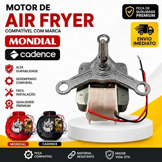 Motor Fritadeira Elétrica Air Fryer Compatível Mondial Cadence 127v