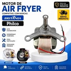Motor Fritadeira Elétrica Air Fryer Compatível Britânia Philco 127v