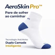 Meia masculina dupla camada anti bolhas Rikam corrida caminhada
