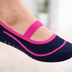 Meia feminina Pilates yoga antiderrapante Rikam Premium original