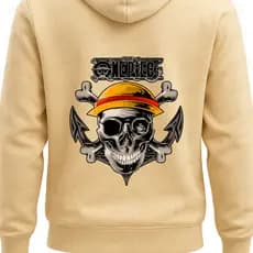 Moletom Luffy One Piece Estampado Canguru Capuz Unissex Flanelado Inverno