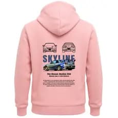 Moletom Skyline JDM Premium Estampa Traseira Canguru Capuz Inverno