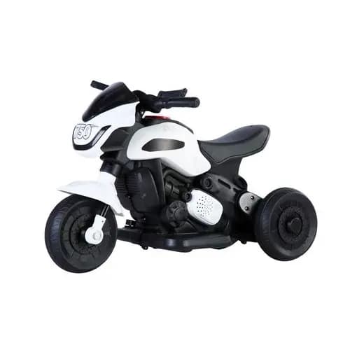 Moto Eletrica Infantil 6v Branca Seguranca Design Moderno Diversao Crianca