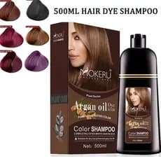 MOKERU Profissional Orgânico Natural Marrom Cor De Cabelo Permanente Shampoo Para Coloração De Longa Duração Argan Tintu
