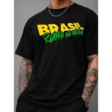 camiseta basica rumo ao hexa seleção brasileira 2026