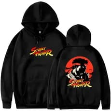 Moletom Street Fighter Ryu Premium com Capuz – Gamer Retrô Exclusivo
