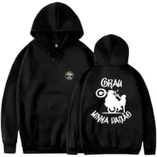 Moletom Canguru Vermelho Família Grau - "Grau é Minha Paixão" Flanelado com Capuz