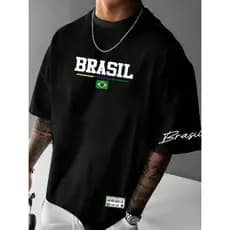 camisetas básica seleção brasileira time brasil torcida