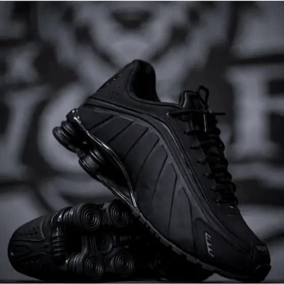 Tenis Masculino 4-Molas N/Z Casual Leve Preto Vermelho Mascilino Homen