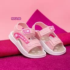 Sandália Menina Barbie Velcro Papete Macia Leve Resistente Promoção