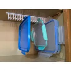 Suporte Organizador de Tampas Tupperware e Potes - 10 Espaços