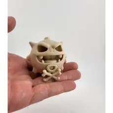 Decoração para aquario Koffing Esqueleto Pokemon BRANCO