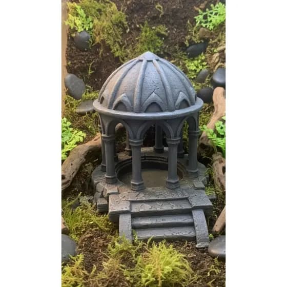 Enfeite de Aquário Templo Romano Gazebo – Ruínas Antigas Decorativas