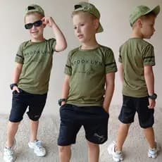 Conjunto Infantil Masculino DRY FIT Premium Não Precisa Passar Camisa + Bermuda Fresquinho