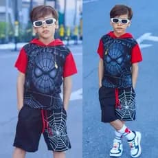 Conjunto Infantil Menino Personagem Super Heróis Homem-Aranha Spidey