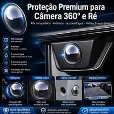 【Protetor de Câmera Automotiva】Protetor para Câmera de Ré e 360° do Carro, Anti-Risco, Anti Poeira, À Prova d'Água