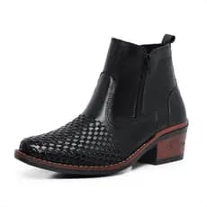 Bota Masculina Trice Couro Legitimo Com Zíper Premium