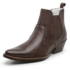 Bota Country Anaconda Bico Fino Masculina Couro Legitimo