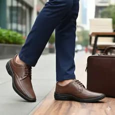 Sapato Social Masculino Palmilha Confort Anatômico Antiderrapante Café Slz