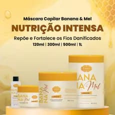 Máscara Banana e Mel Previne a Oleosidade Lisso Cosméticos