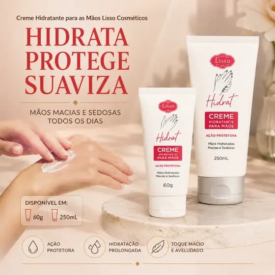 Creme Hidratante para as Mãos Lisso Cosméticos